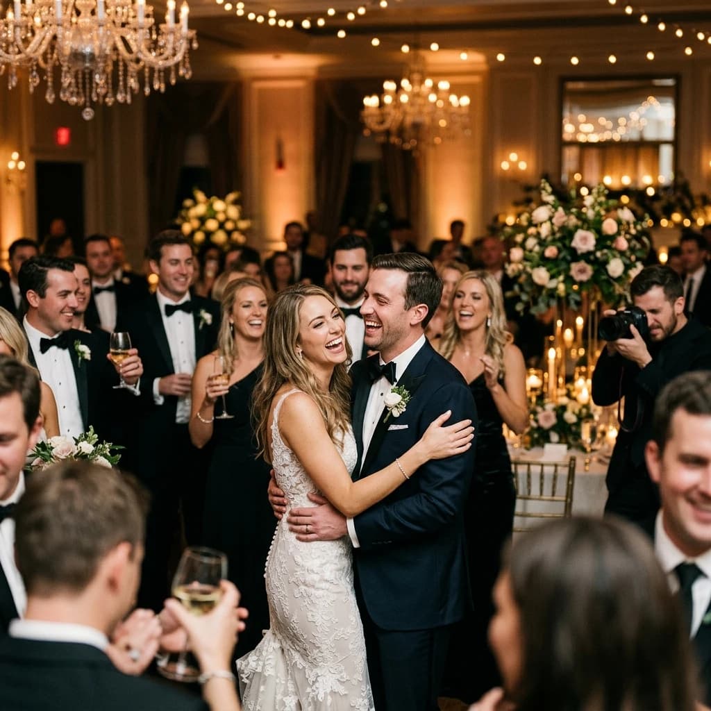 Professional event photographer capturing candid celebration moments